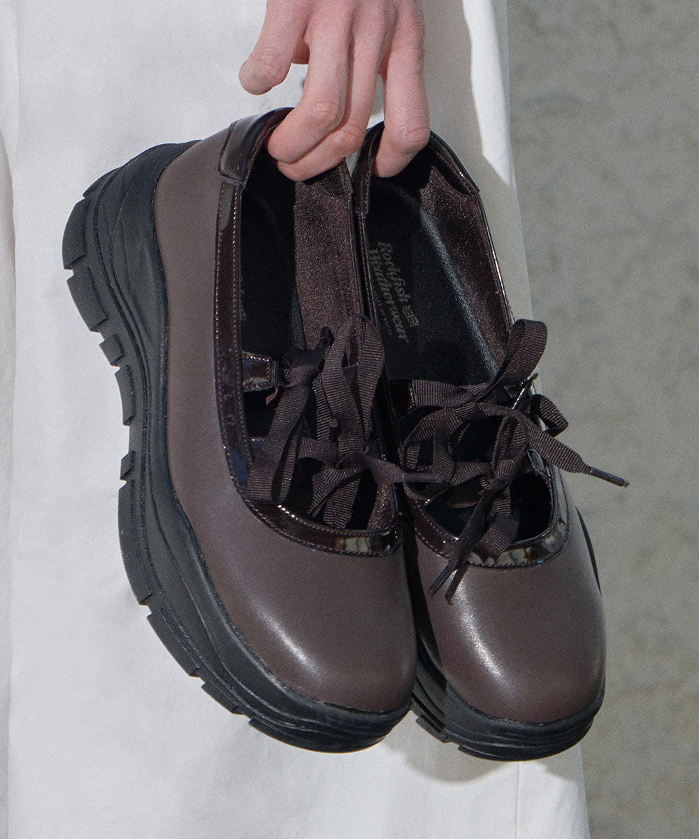 Flatform Ribbon MaryJane Brown – Rockfish-Weatherwear.co.uk