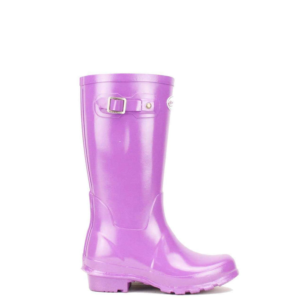 Kids purple violet wellies