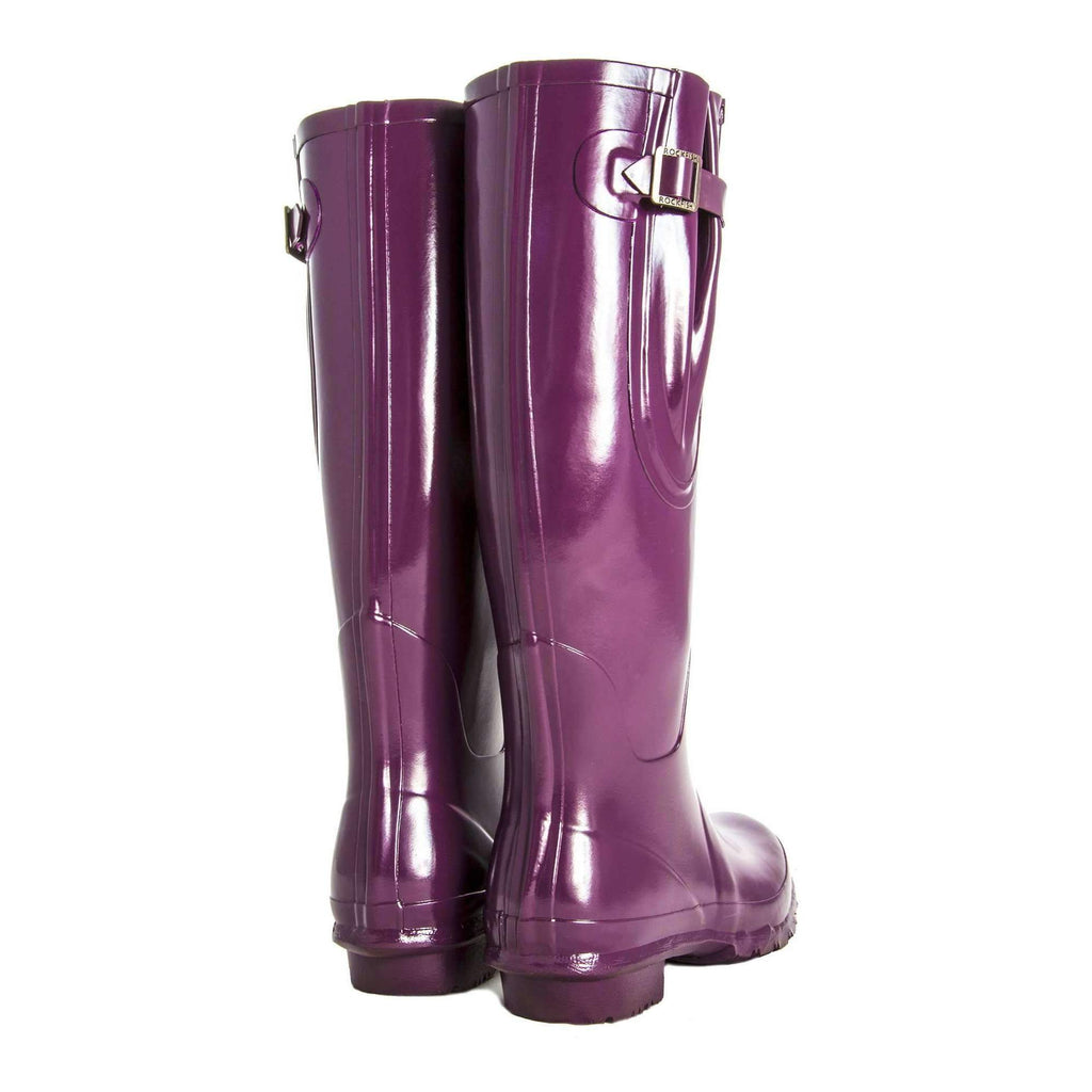 Rockfishwellies.com:Rockfish Original Tall Neoprene Gloss Mulberry Wellies